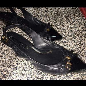 BCBG MaxAzria Quilted Leather Heel Sz7.5